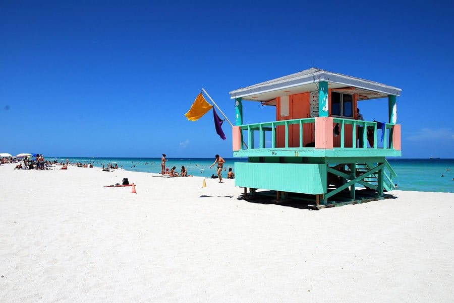 Beautiful Miami beach - great winter destinations in the USA