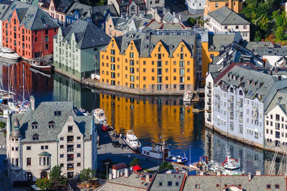 Ålesund - a picturesque port town in beautiful Norway
