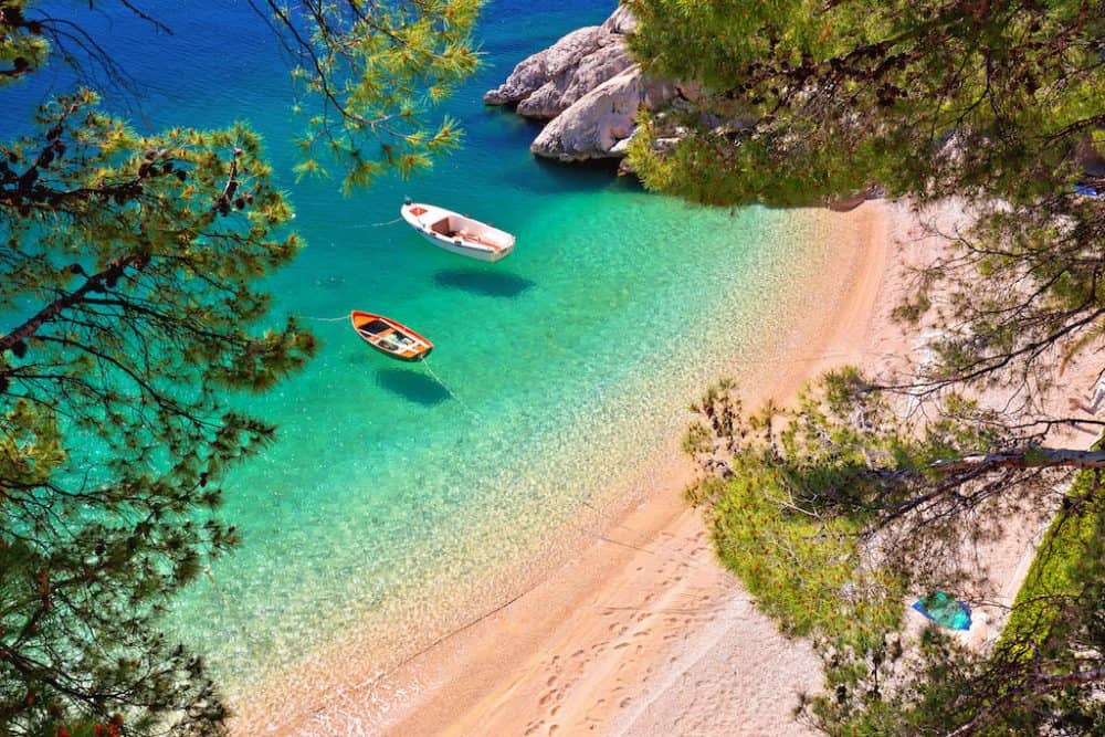 Brela Beach Croatia - beautiful places to visit in Croatia
