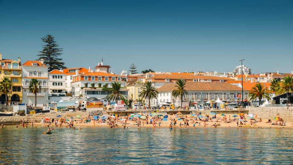Cascais beach - one of the best places to visit in Portugal