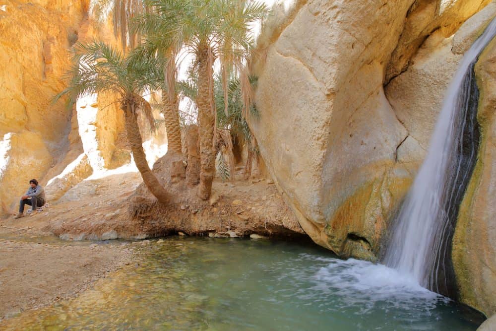Chebika - an oasis that lies at the foot of the Djebel el Negueb mountains