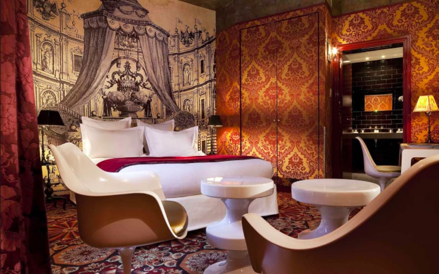 Hotel Du Petit Moulin - designer boudoir chic