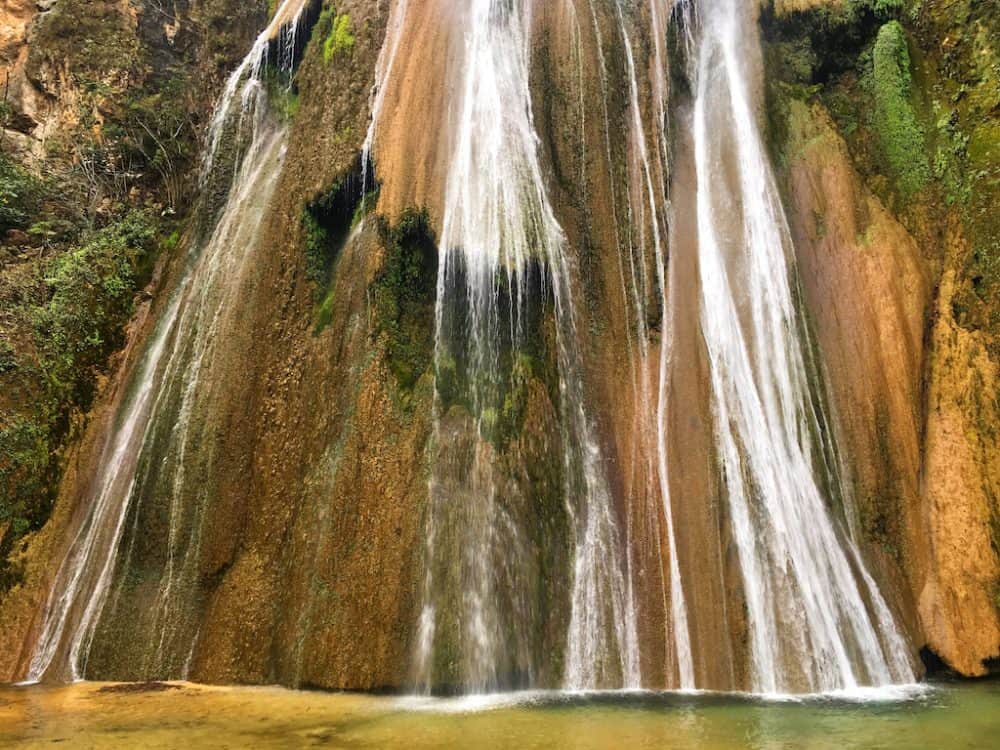 Horsetail Falls, Monterrey Waterfall In Mexico