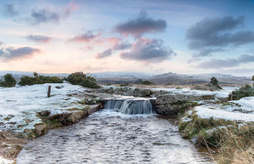 Dartmoor National Park in the winter
