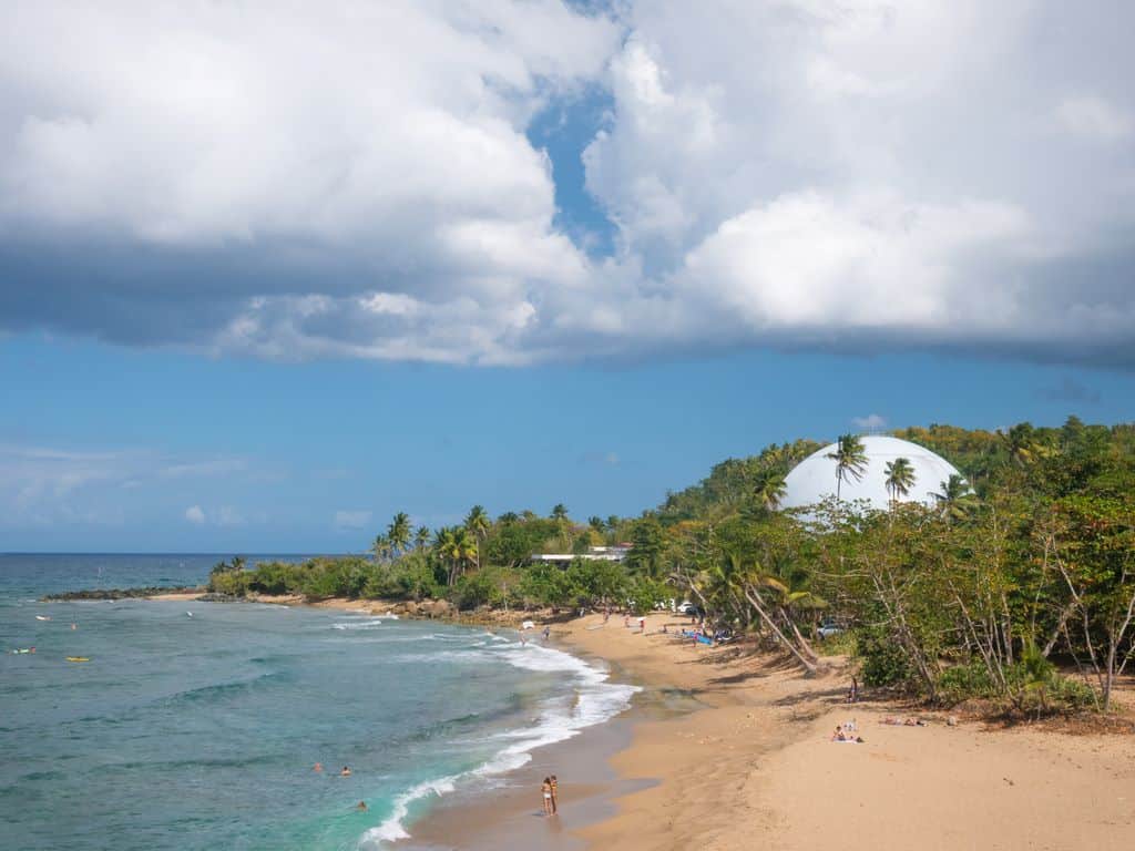 Domes beach, Rincon in Puerto Rico