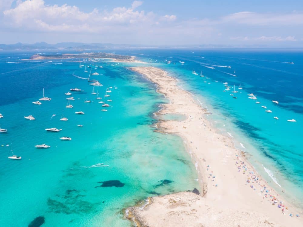A beautiful beach in Formentera