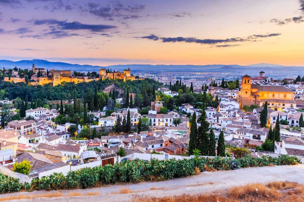 Beautiful Granada views in Spain