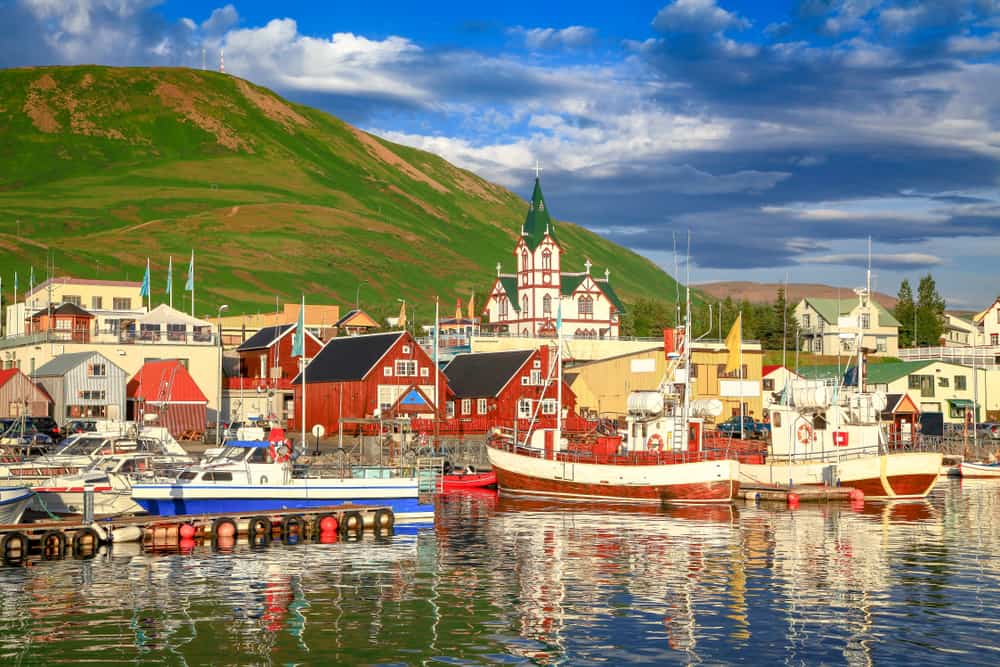 Husavik - pretty towns to visit in Iceland