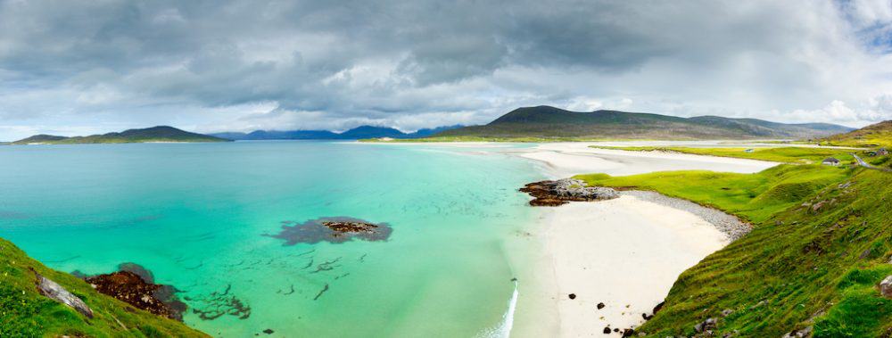 A beautiful beach in the Isle of Harris Scotland