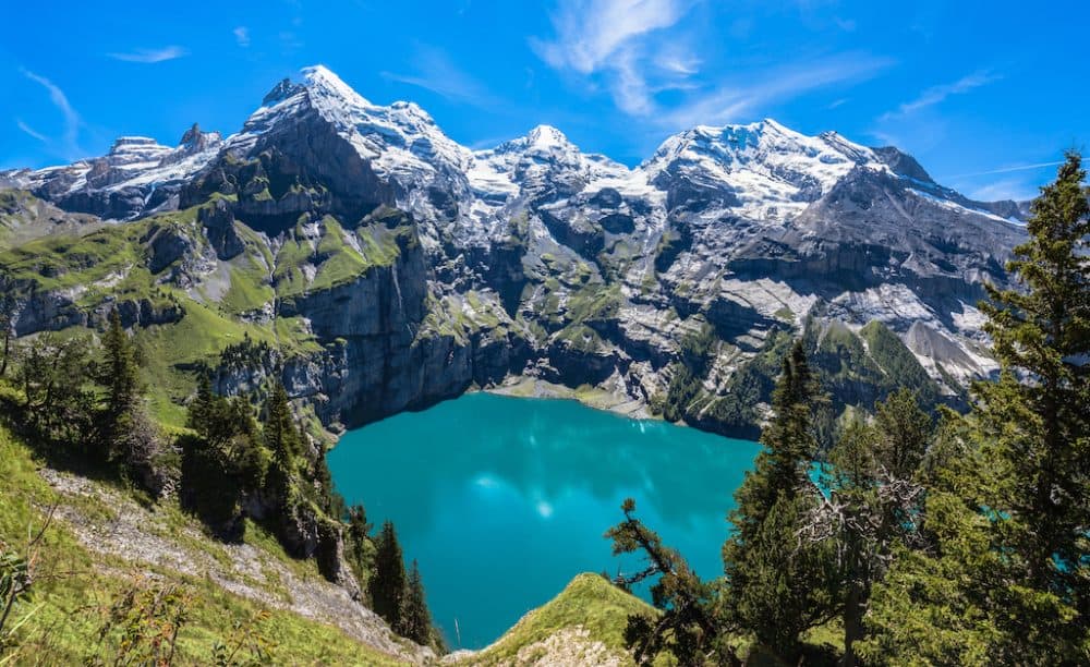 Lake Oeschinen in Switzerland