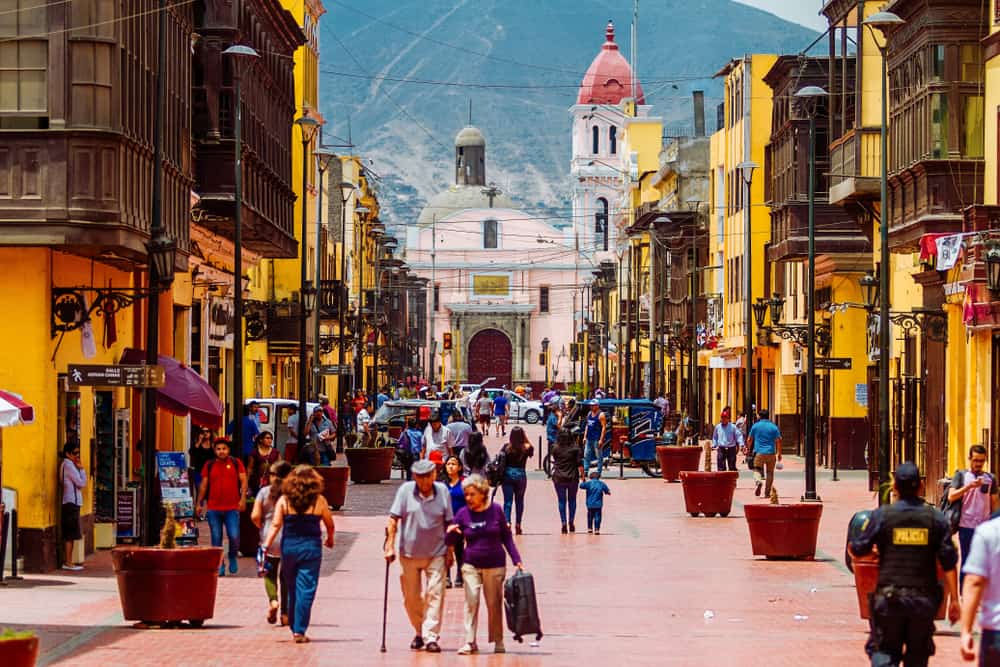 Lima Street Peru