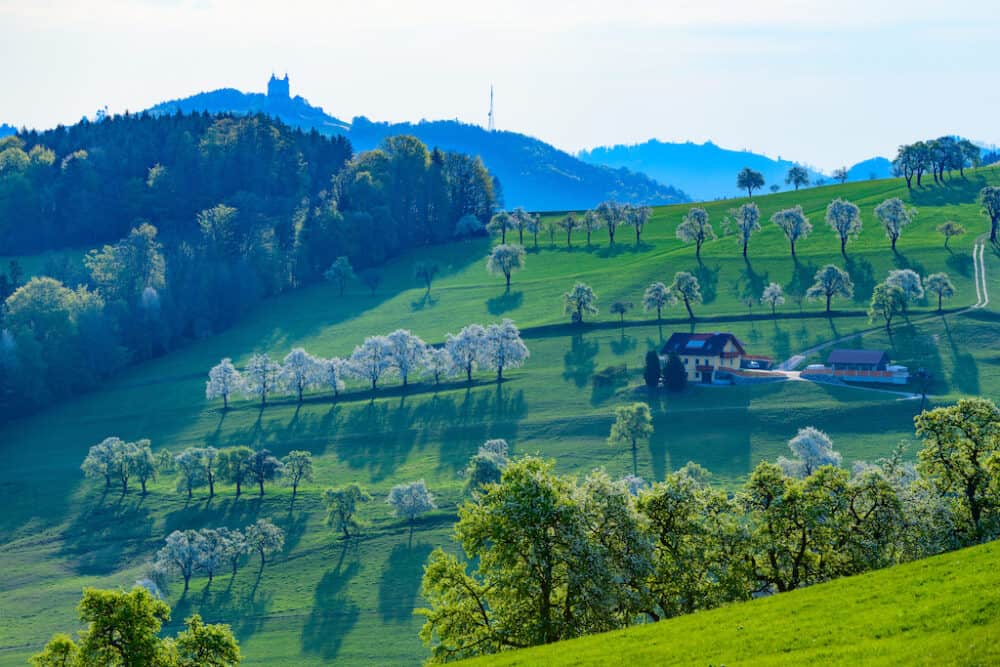 Pretty landscapes of Mostviertel Austria
