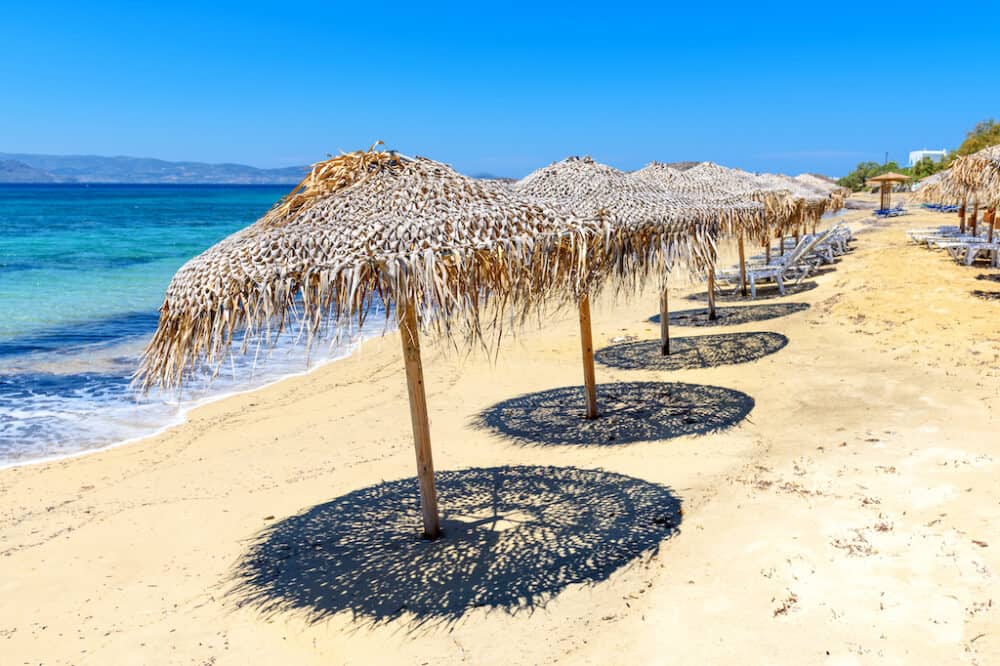 A beautiful beach on Naxos Greece