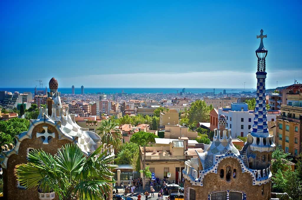 A beautiful view in Barcelona city