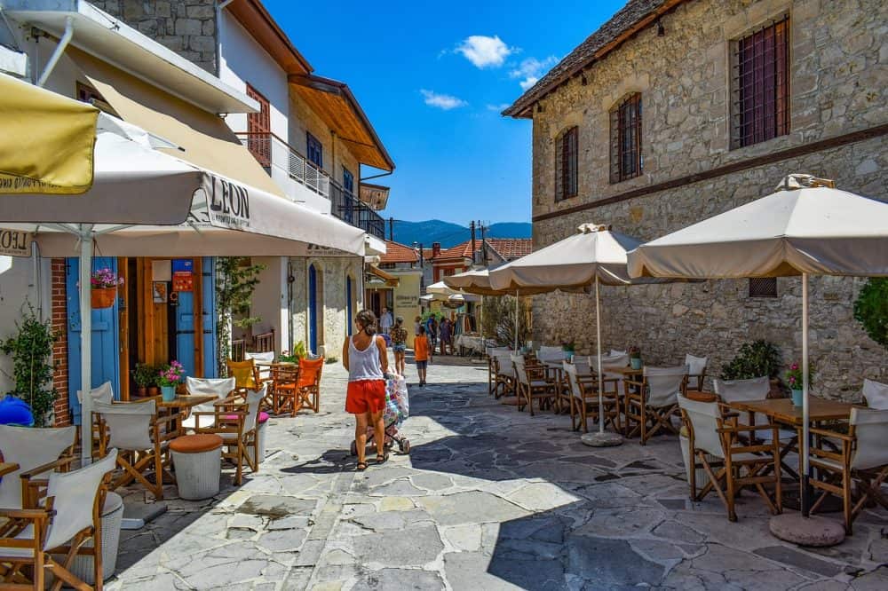 Omodos - a pretty Cyprus village in a wine-making region
