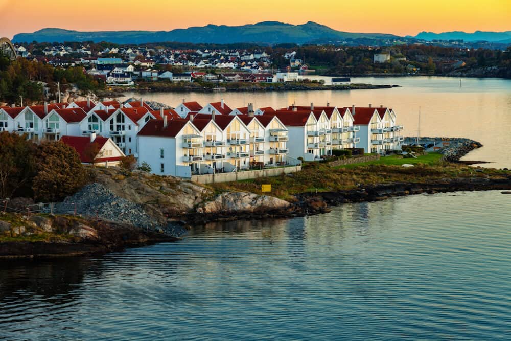 Stavanger - an attractive Norway city known for its colorful houses