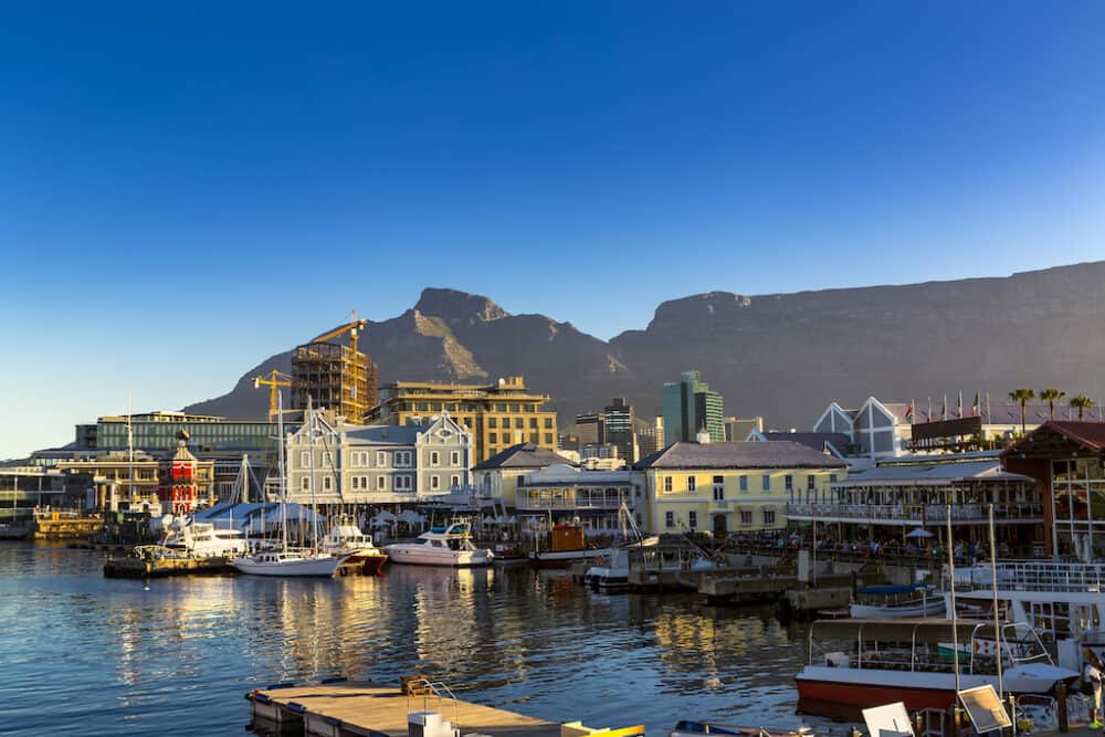 The waterfront in Cape Town