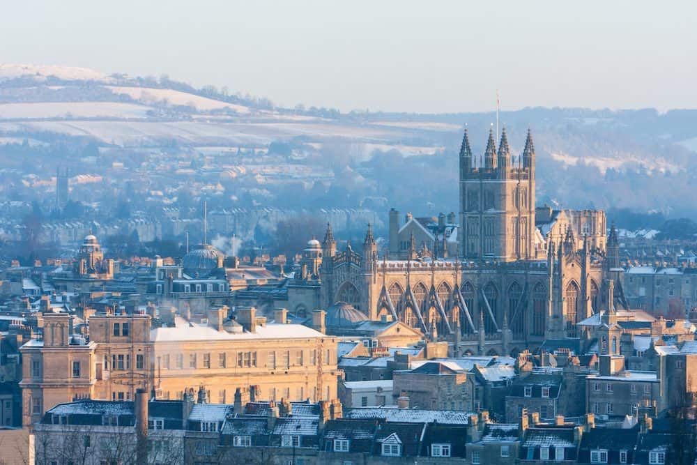 Bath, Somerset in the winter