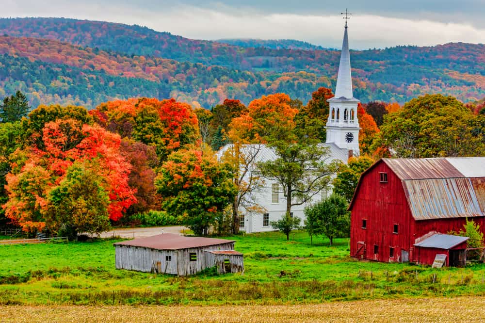 Woodstock - beauty spots in Vermont