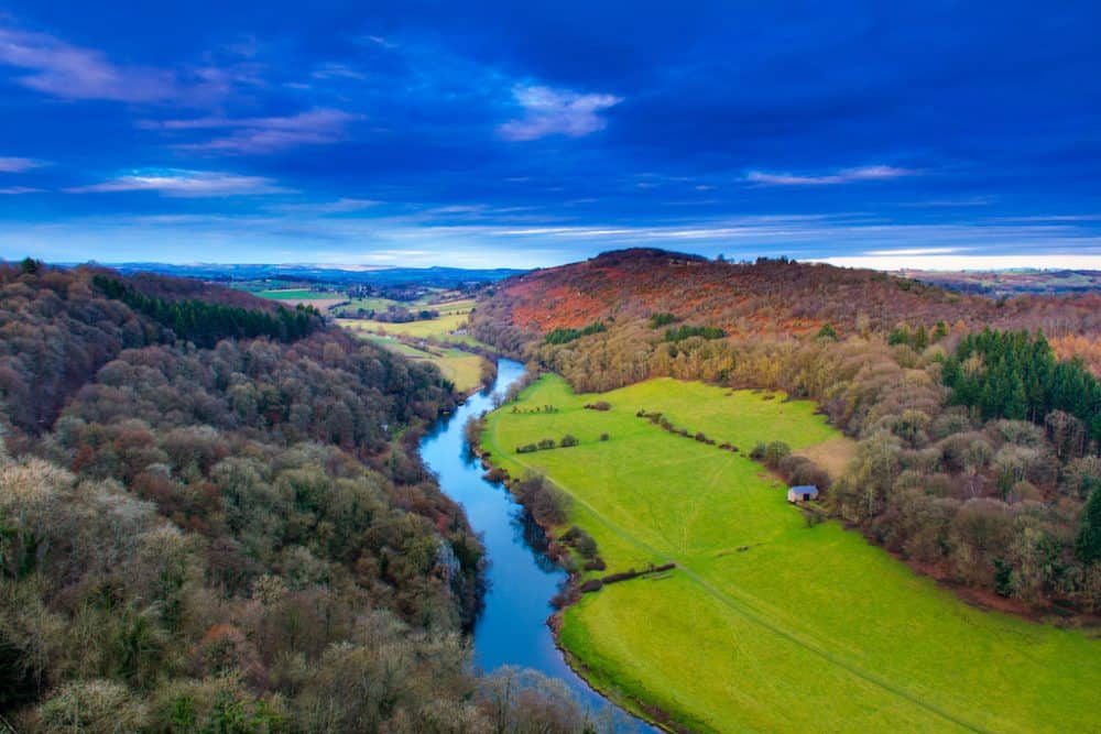 Wye Valley in Wales