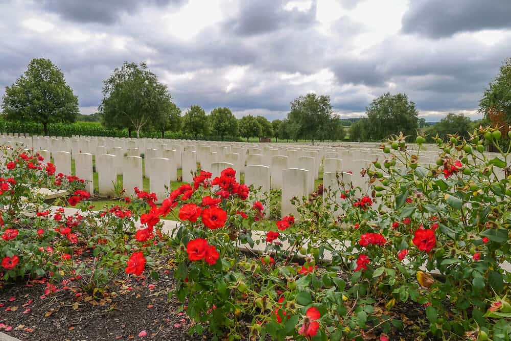 Ypres graves in Belgium